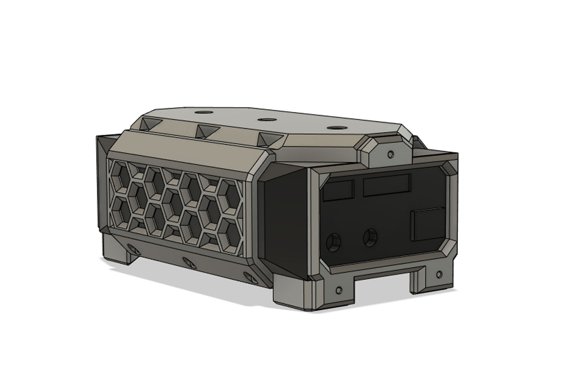 12V Stackable Battery with 3 - 1/4" 20 Mounting Holes