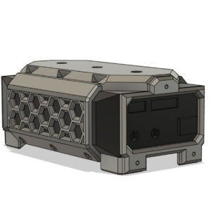 12V Stackable Battery with 3 - 1/4" 20 Mounting Holes